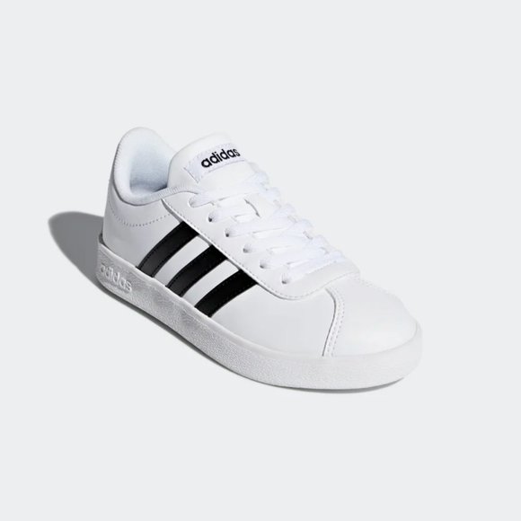 adidas Shoes - NIB Adidas VL Court 2.0 Shoes White Black Sneakers